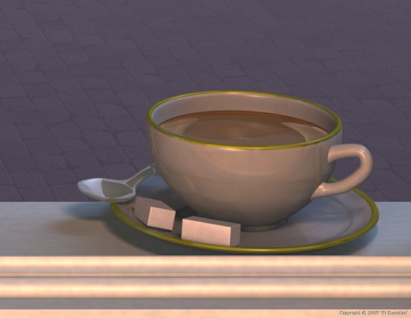 Early morning tea detail 1